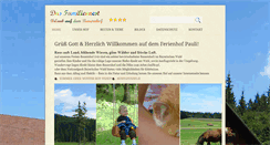 Desktop Screenshot of ferienhof-pauli.de