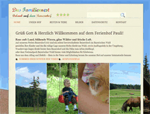 Tablet Screenshot of ferienhof-pauli.de